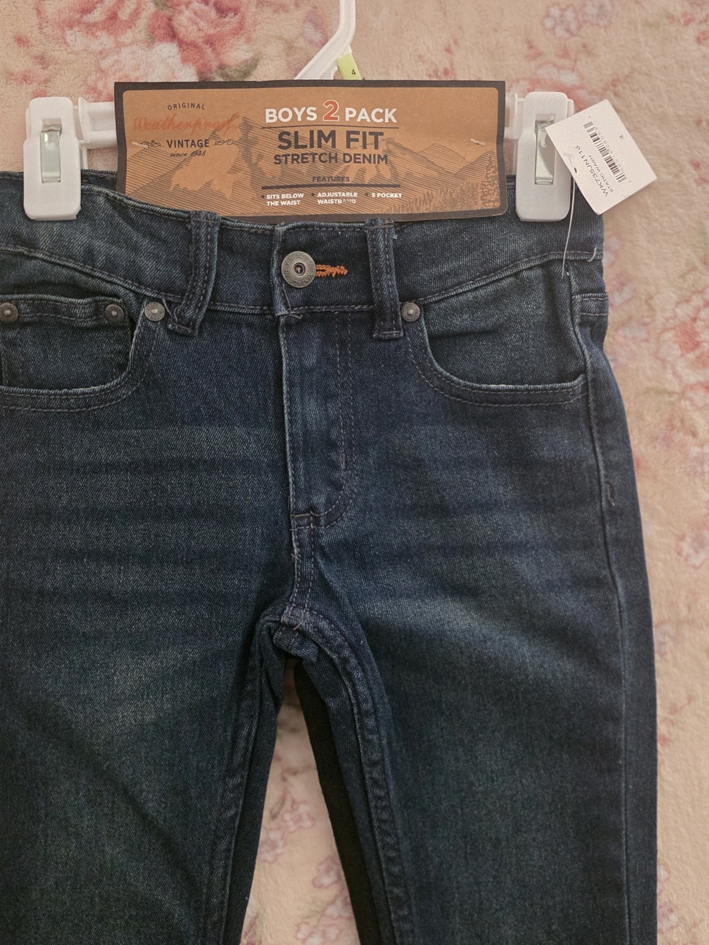 Weatherproof Boys Slim Fit Jeans - Dark Blue Wash